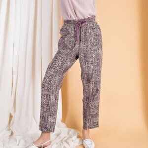 30. TRIBAL PRINTED COTTON GAUZE LONG PANTS
